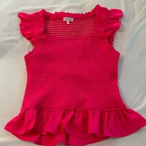 TCEC Pink Ruffle Tank Top